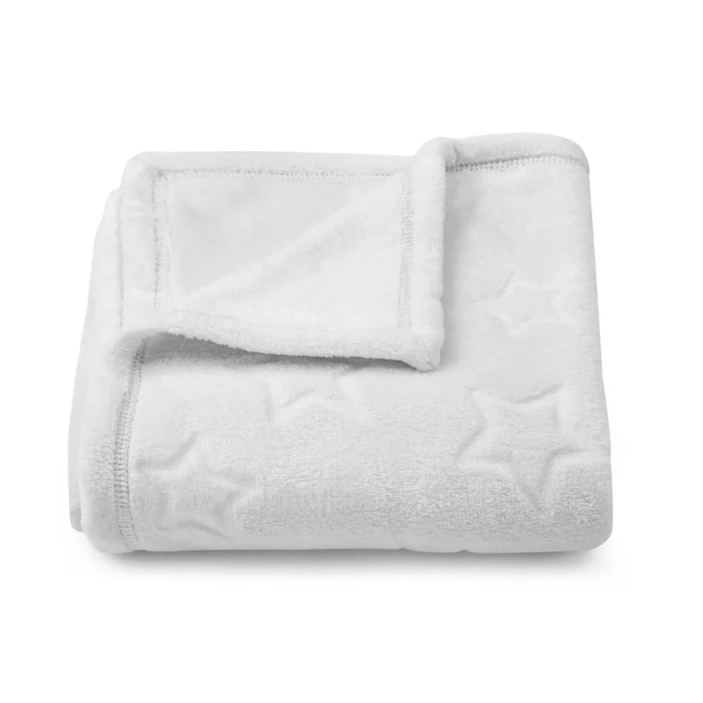 Plüss takaró 70x100 csillagokkal - grey silver