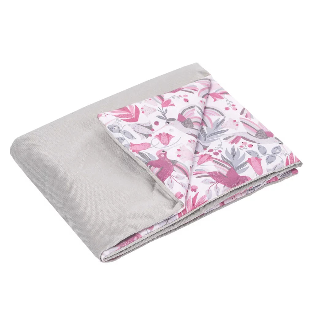 Paplan 55×75 - Hummingbird grey - pamut/velvet