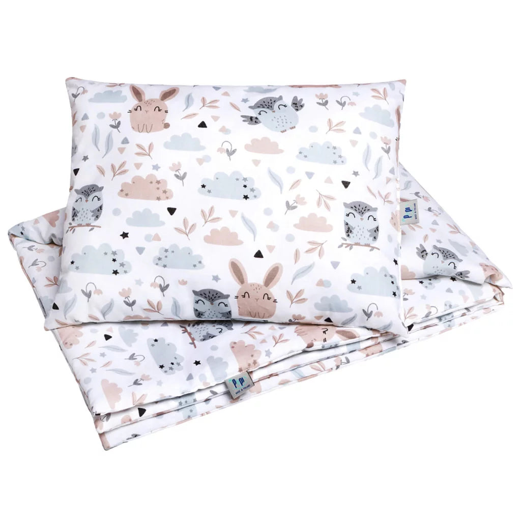 Szett 30×40-ös párna és 75×100-ös takaró – Forest Friends – pamut