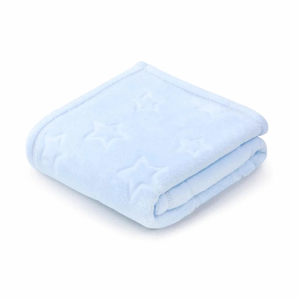 Plüss takaró 70x100 csillagokkal - blue baby