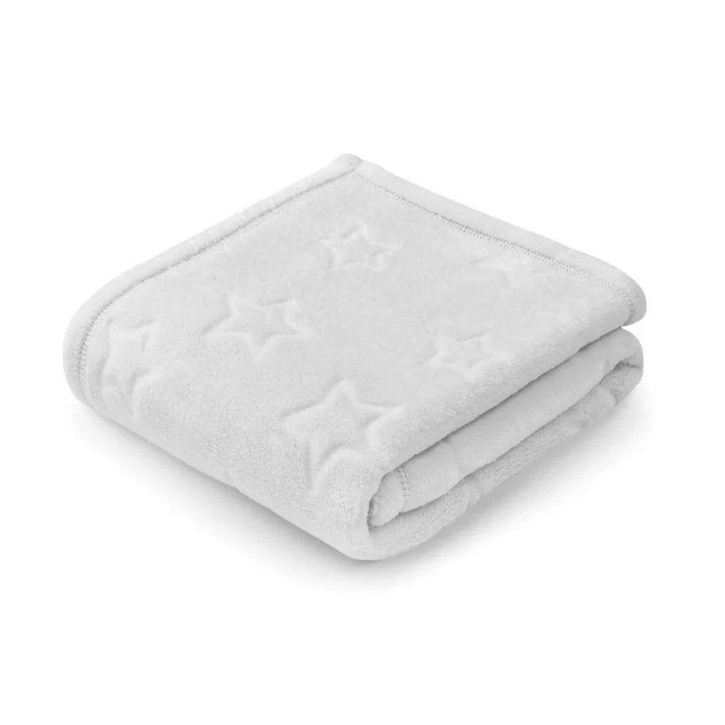 Plüss takaró 70x100 csillagokkal - grey silver
