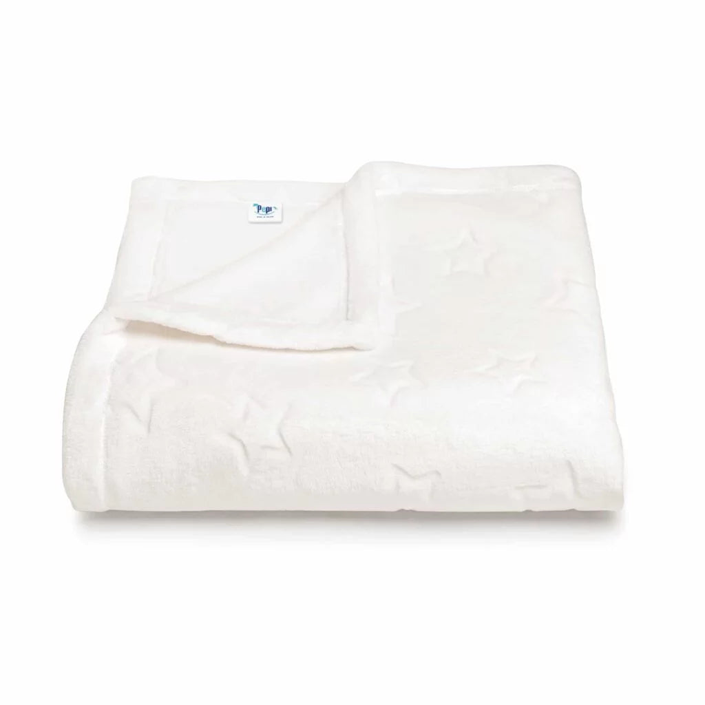 Plüss takaró 100x140 csillagokkal - cream