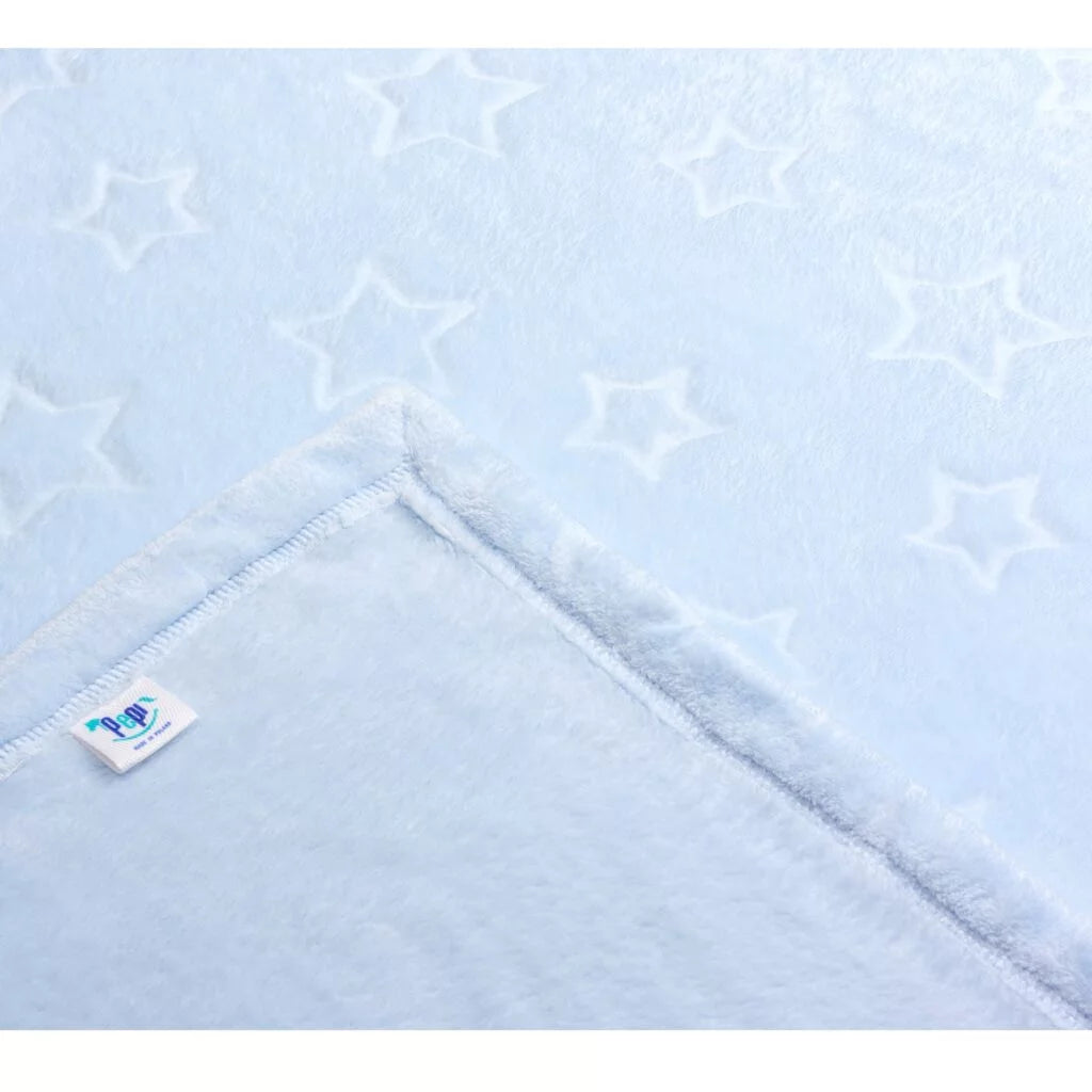 Plüss takaró 100x140 csillagokkal - blue baby