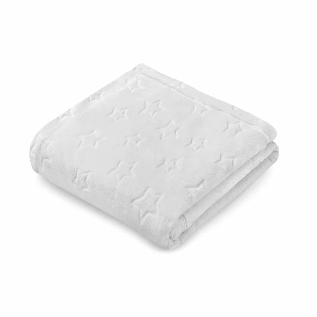 Plüss takaró 100x140 csillagokkal - grey silver