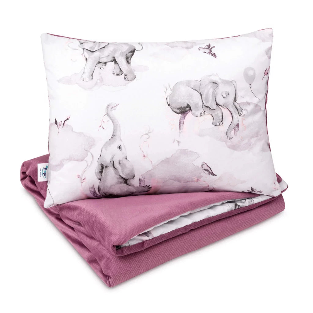 Szett 30×40-ös párna és 75×100-ös takaró – Eledreams Pink – pamut/velvet