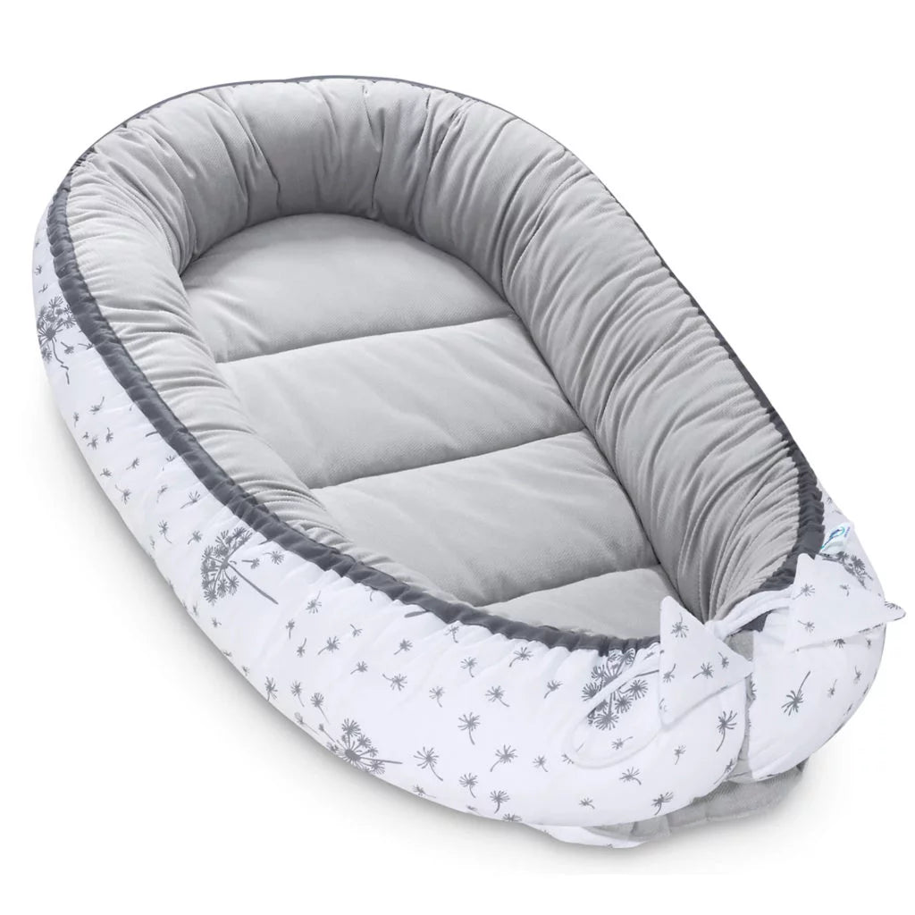 Baba szett 5 az 1-ben - Summer Wind grey - pamut/velvet