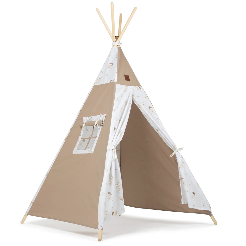 Sátor TIPI gyerekeknek Wigwam ablakkal - Lovely Bird + AJÁNDÉK stabilizátor