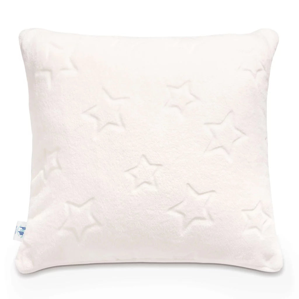 Csillagos párnahuzat 40×40 - cream - plüss