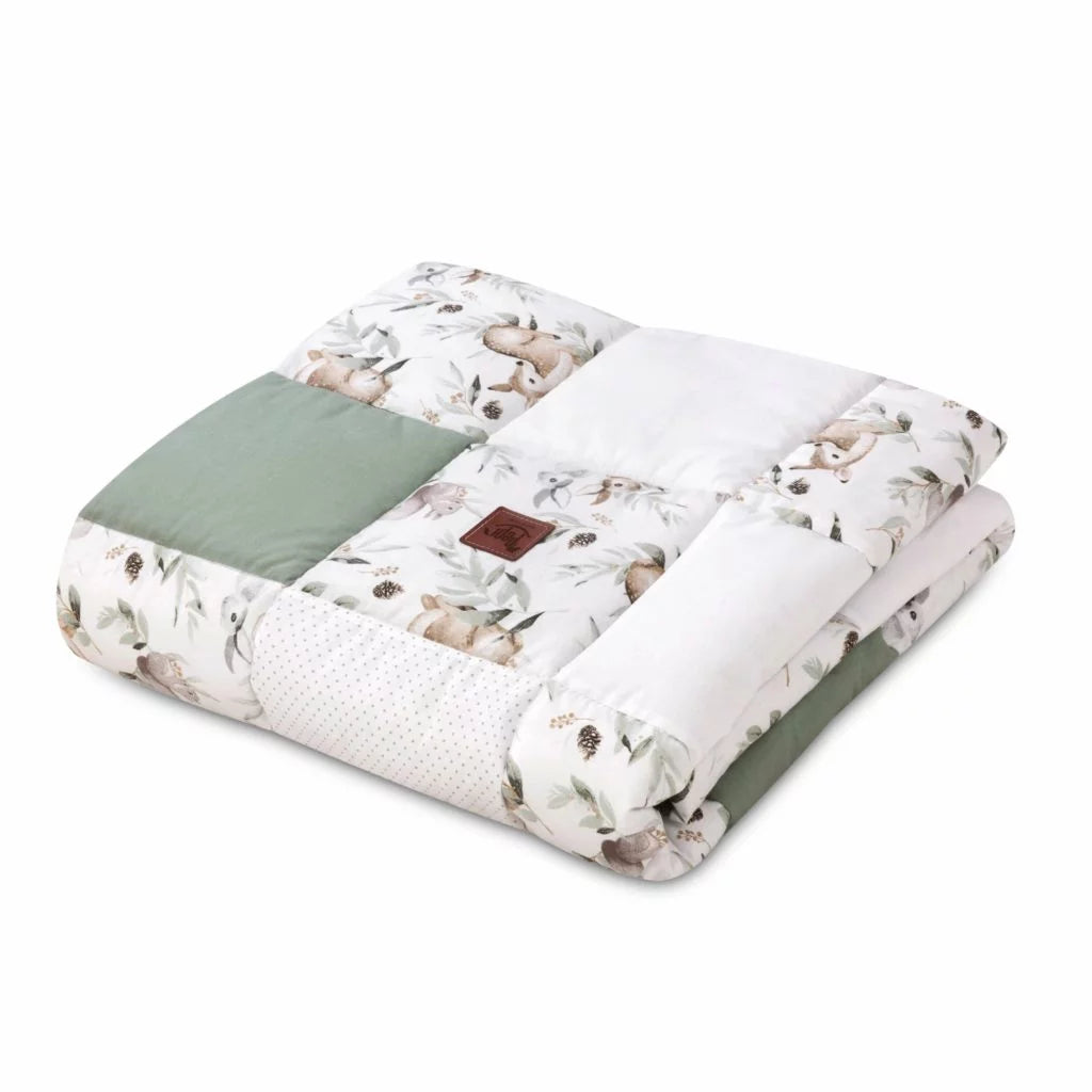 Paplan PATCHWORK 100x140 - Green Groove - pamut
