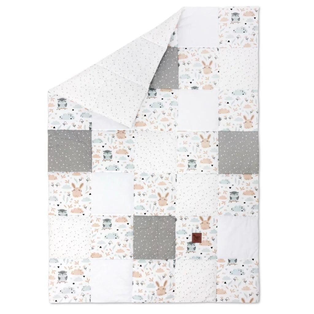 Paplan PATCHWORK 100x140 - Forest Friends - pamut
