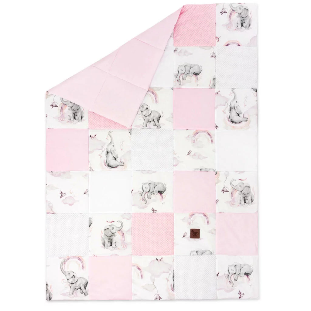 Paplan PATCHWORK 100x140 - Eledreams Pink - pamut