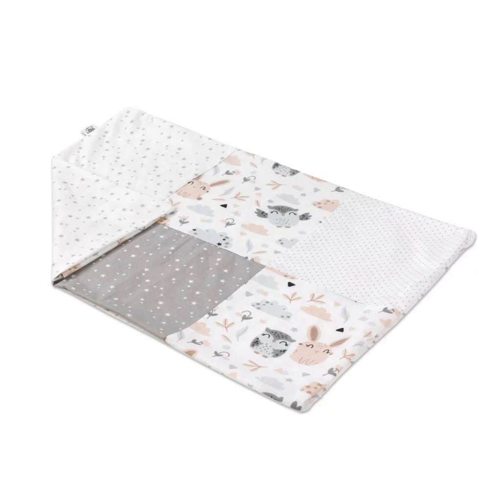 Párnahuzat patchwork 60×40 - Forest Friends - pamut