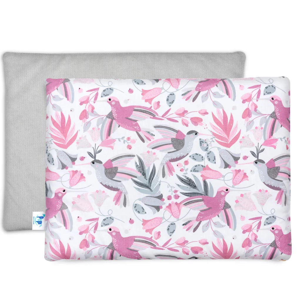 Lapos párna 30×40 - Hummingbird grey - pamut/velvet