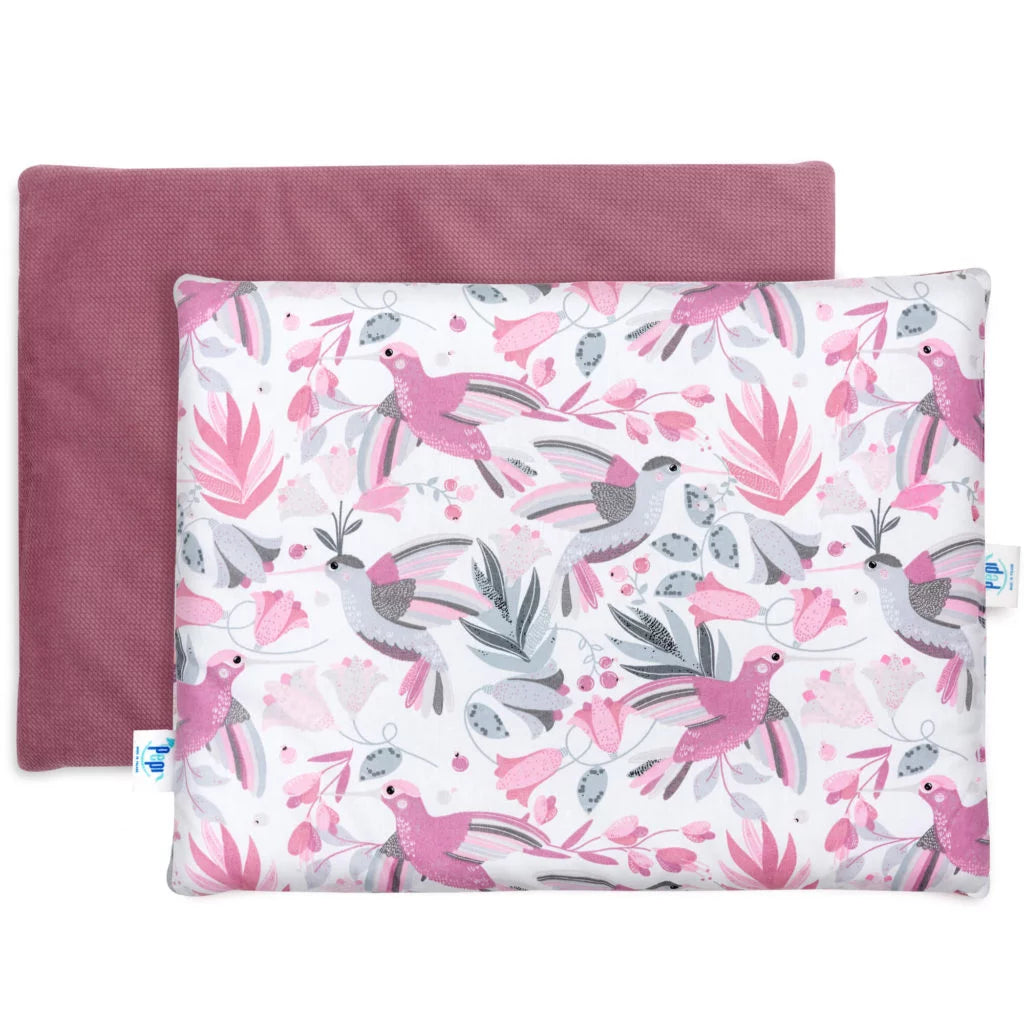 Lapos párna 30×40 - Hummingbird old rosa - pamut/velvet