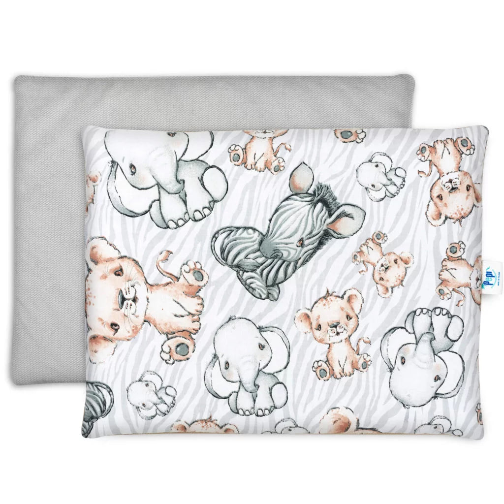 Lapos párna 30×40 - Safari grey - pamut/velvet
