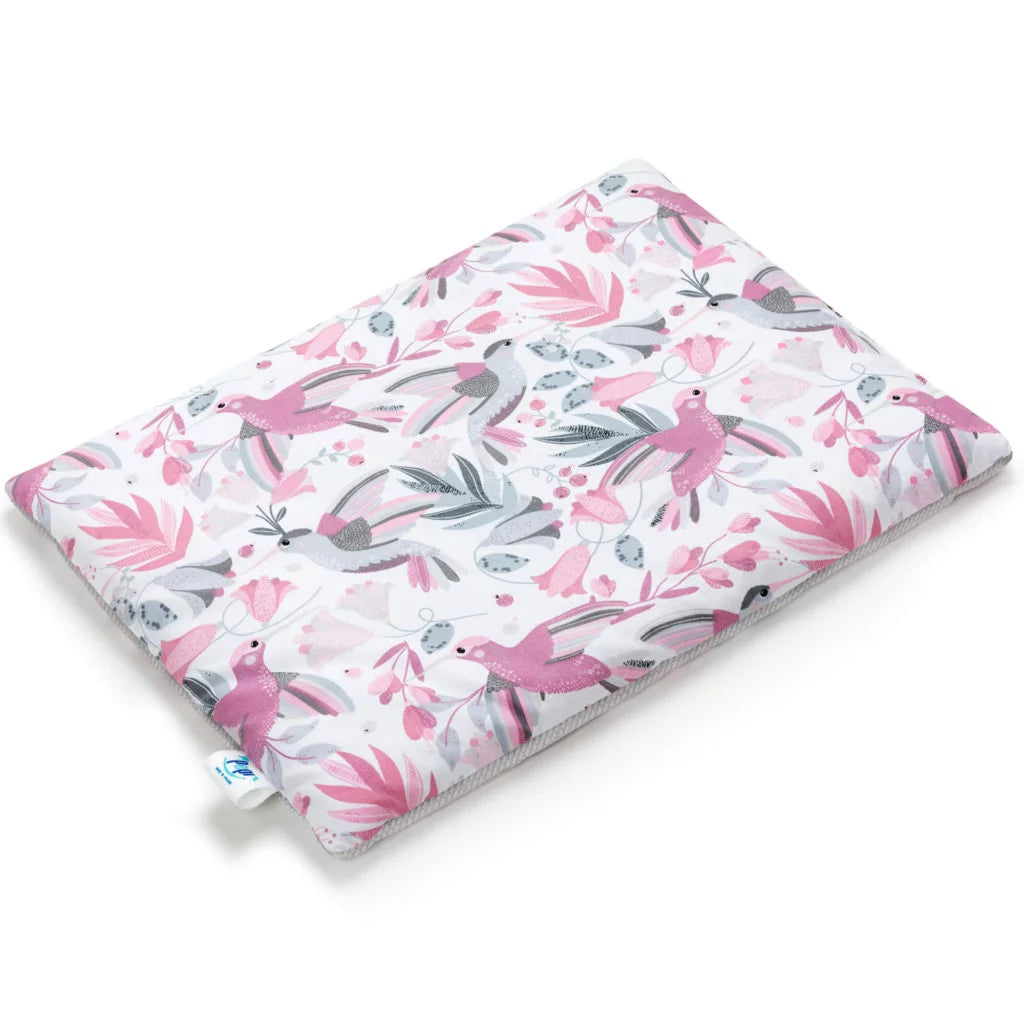 Lapos párna 30×40 - Hummingbird grey - pamut/velvet