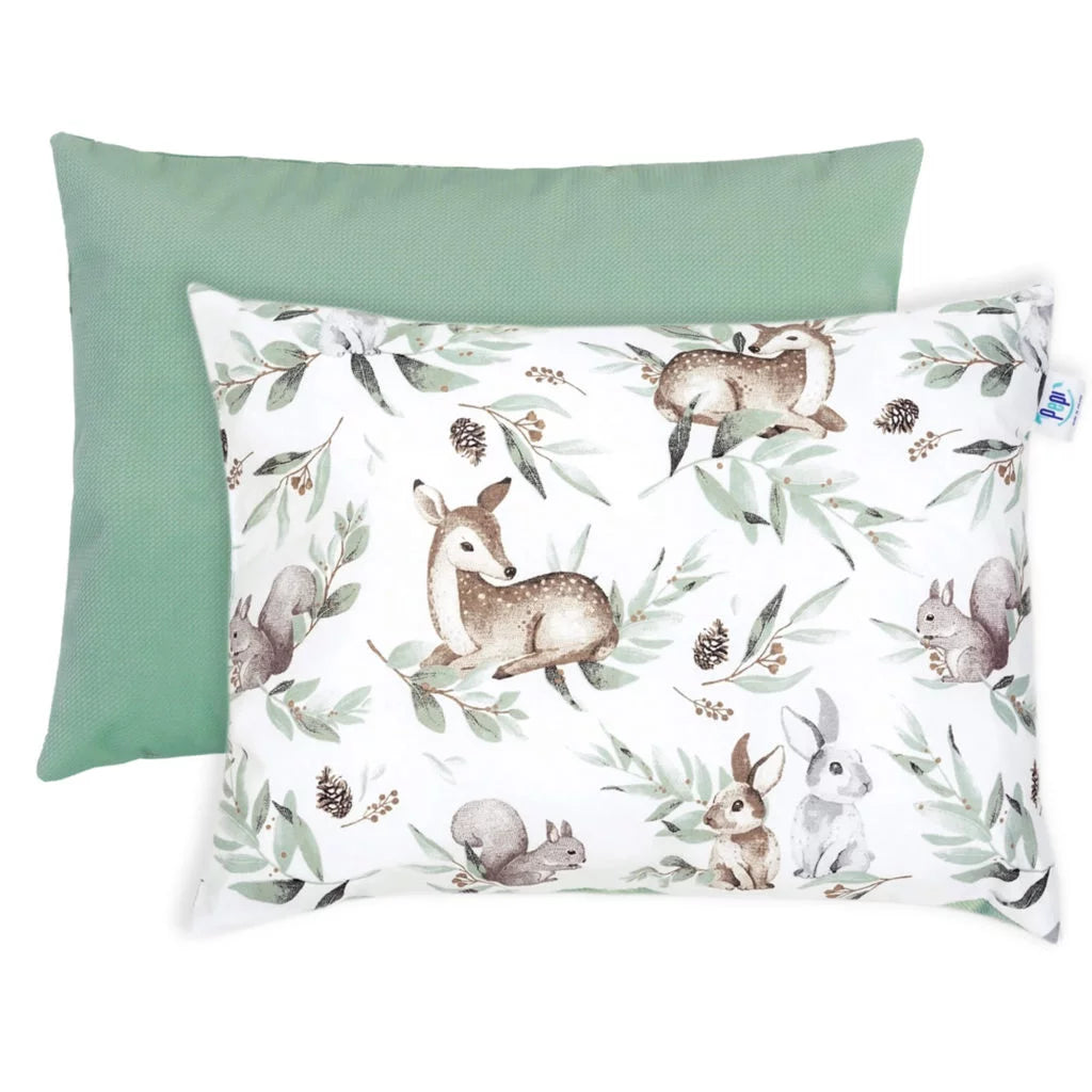 Pelyhes párna 30×40 - Green Groove - pamut/velvet