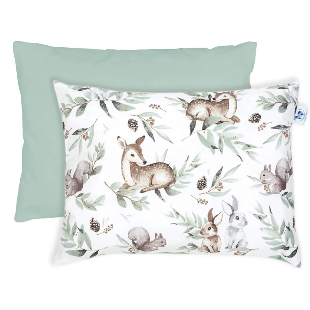 Szett 30×40-ös párna és 75×100-ös takaró – Green Groove Sage – pamut