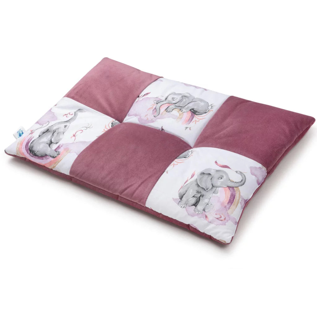 Lapos párna PATCHWORK 60x40 - Eledreams Pink - pamut/velvet