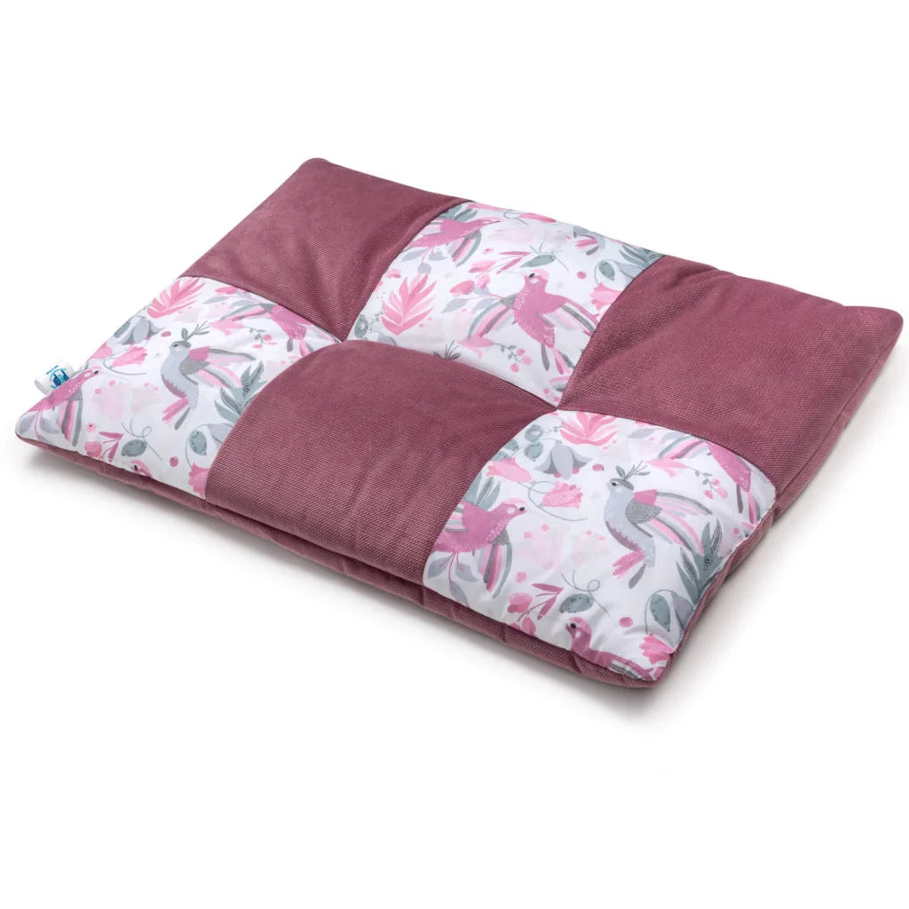 Lapos párna PATCHWORK 60x40 - Hummingbird old rosa - pamut/velvet