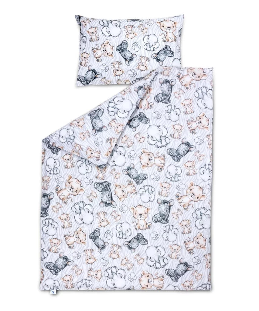 Gyermek ágyneműgarnitúra - 100×135 paplanhuzat és 40×60 párnahuzat pamut - Safari