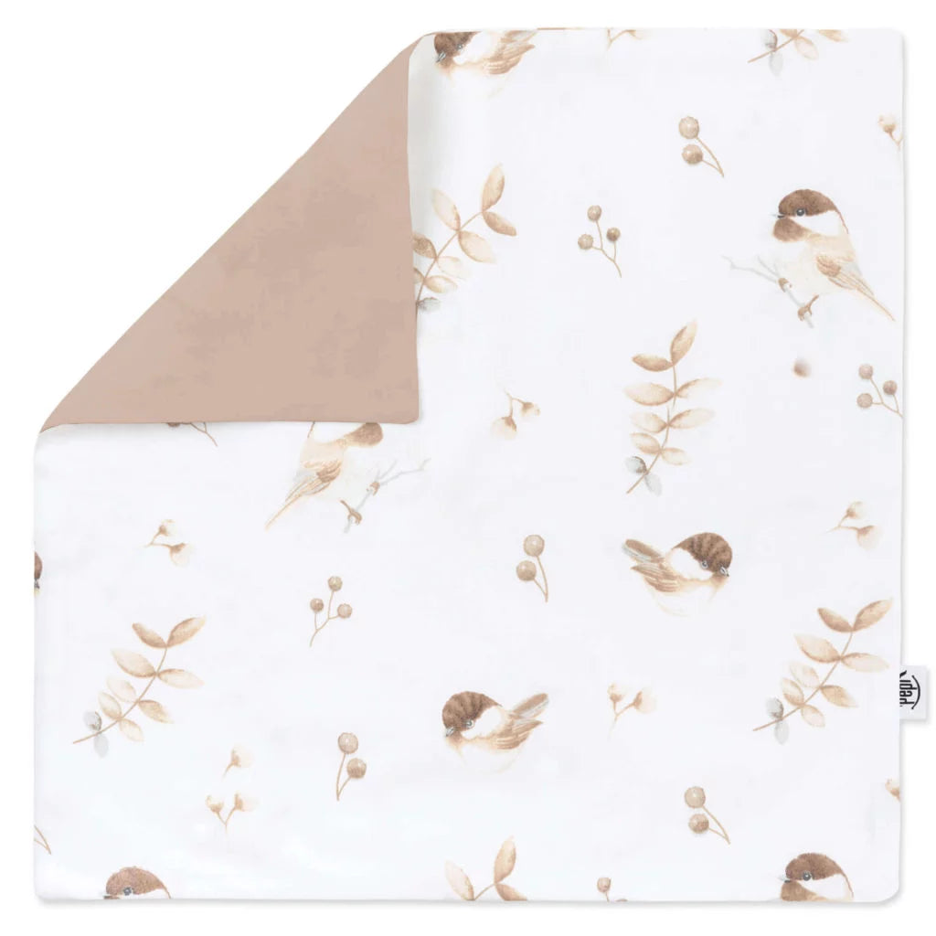 Párnahuzat 40×40 - Lovely Bird cappucino - pamut