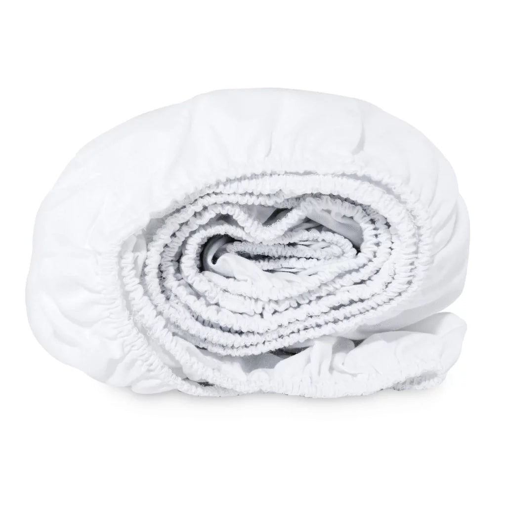 Lepedő pamut kiságyba gumis 60x120 - White