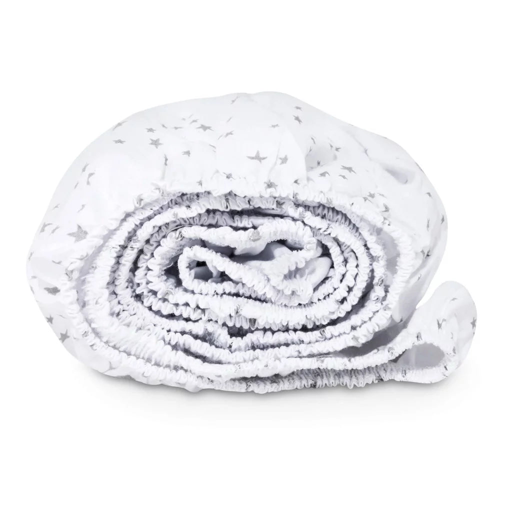 Lepedő pamut kiságyba gumis 60x120 - Grey Galaxy