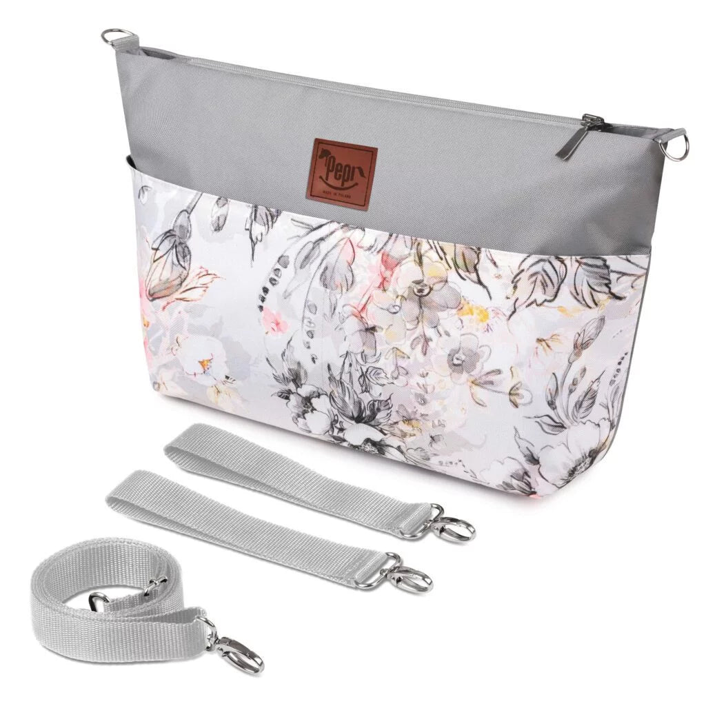 Babakocsi táska vízálló shopper - Apple Blossom Grey