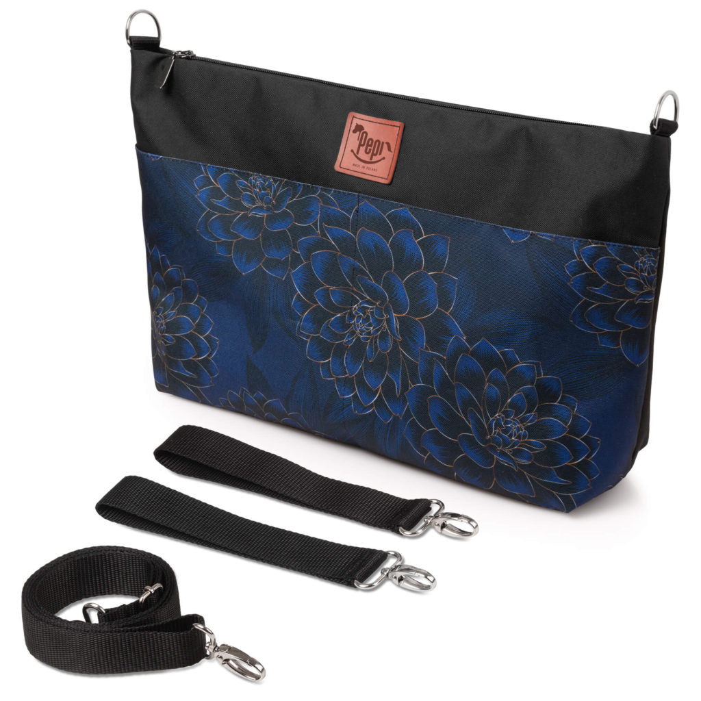 Babakocsi táska vízálló shopper - Peony Black