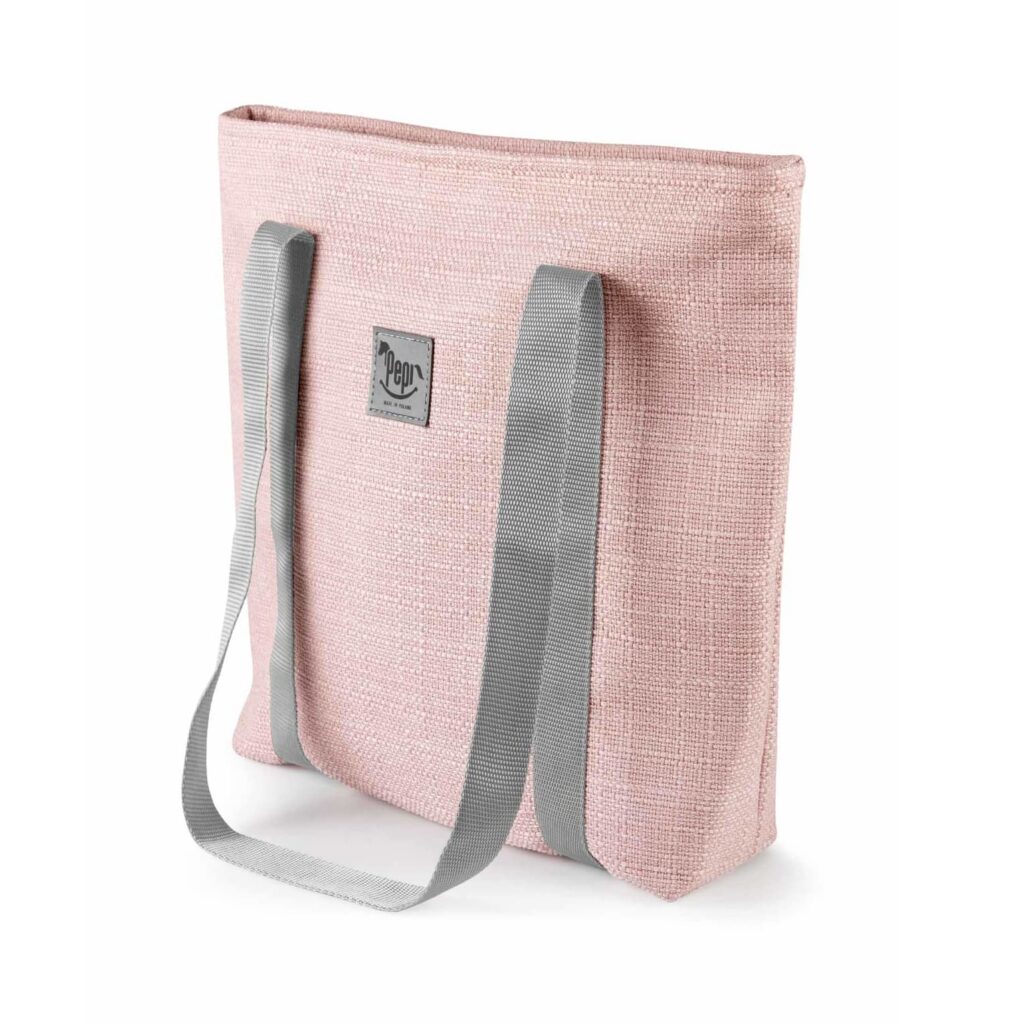 Shopper táska cipzárral - rose linen