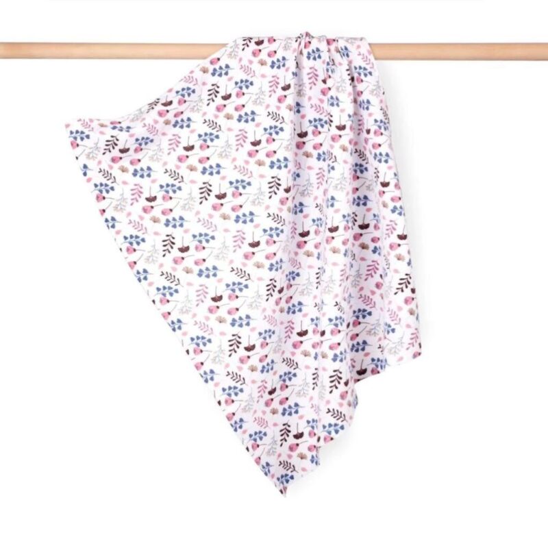 Pelenka flanel 70x80 - Pink Bloom
