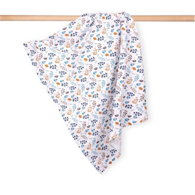 Pelenka flanel 70x80 - Blue Bloom