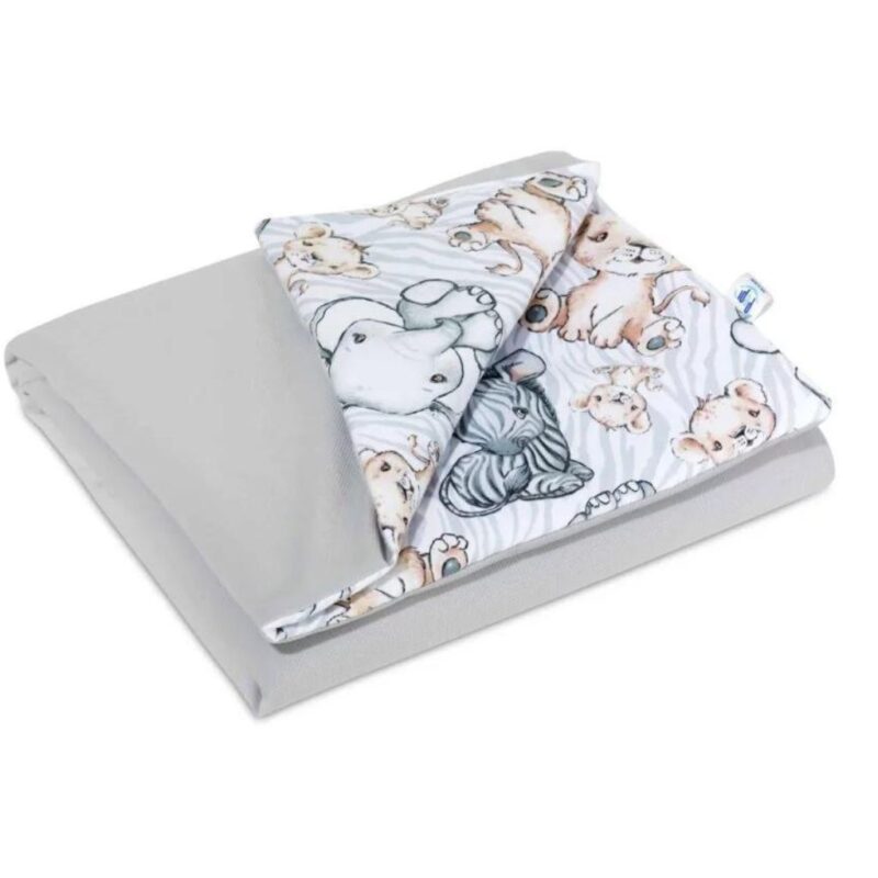 Szett 25x35-ös párna és 55x75-ös takaró – Safari – pamut/velvet - Image 2