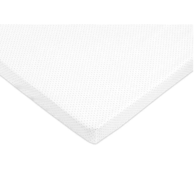 Lepedő pamut kiságyba gumis 60x120 - Dots White - Image 2