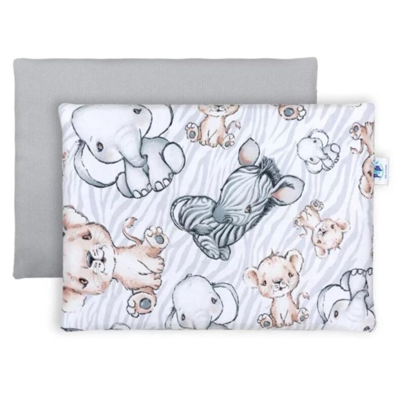 Lapos párna 25×35 - Safari grey - pamut/velvet