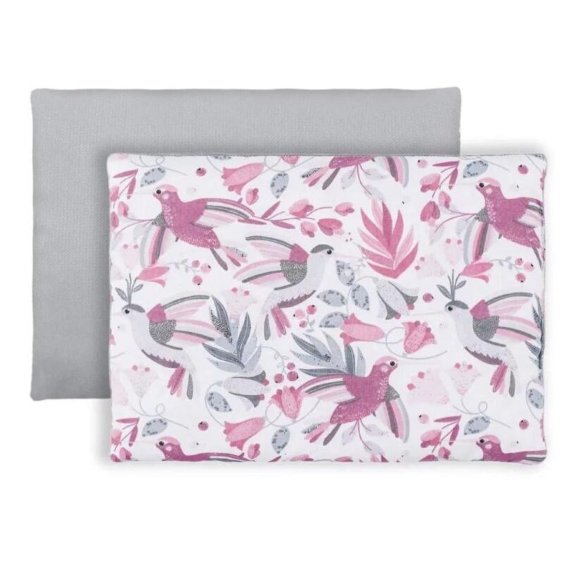 Lapos párna 25×35 - Hummingbird grey - pamut/velvet