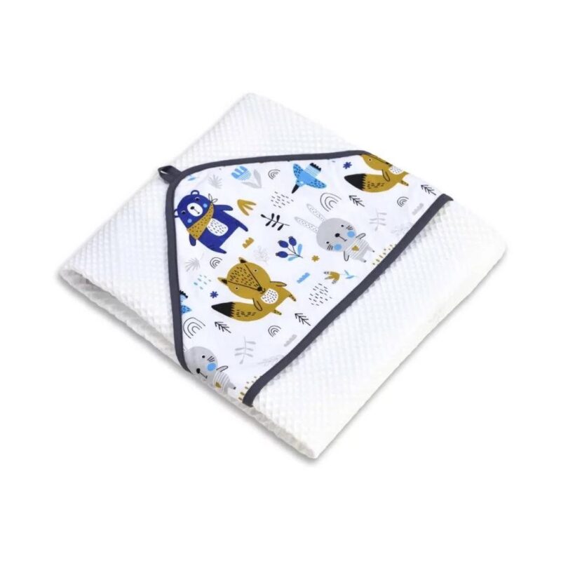 Fürdőszett: kapucnis törölköző és 2 kis törölköző - Blue Bear - Image 2