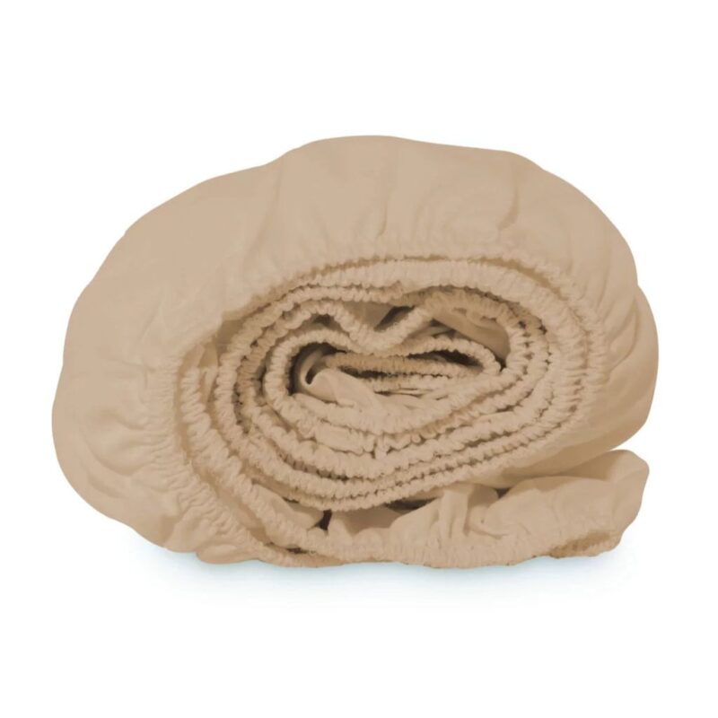 Lepedő pamut kiságyba gumis 60x120 - Cappucino