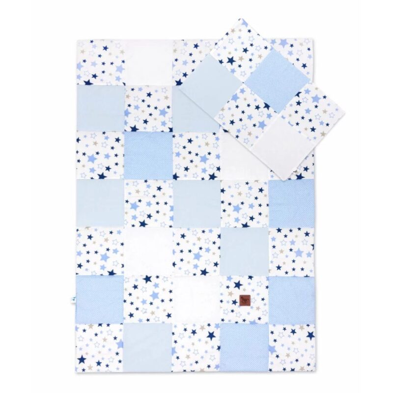 Patchwork paplan 100x140 párnahuzattal 40x60 - Milky Way - pamut - Image 3
