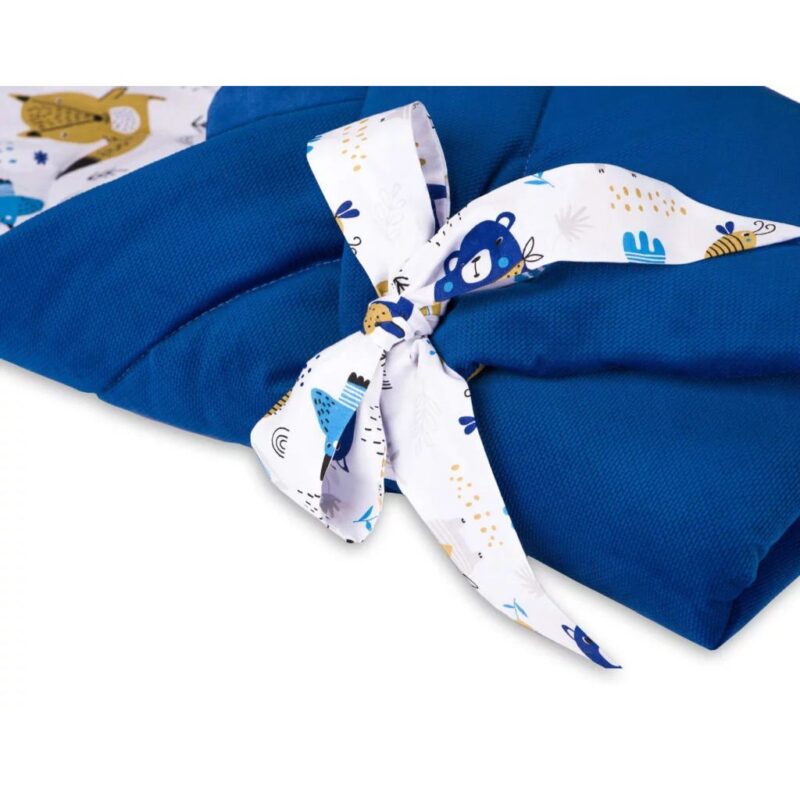 Babafészek és pólya szett - Blue Bear - pamut/velvet - Image 5