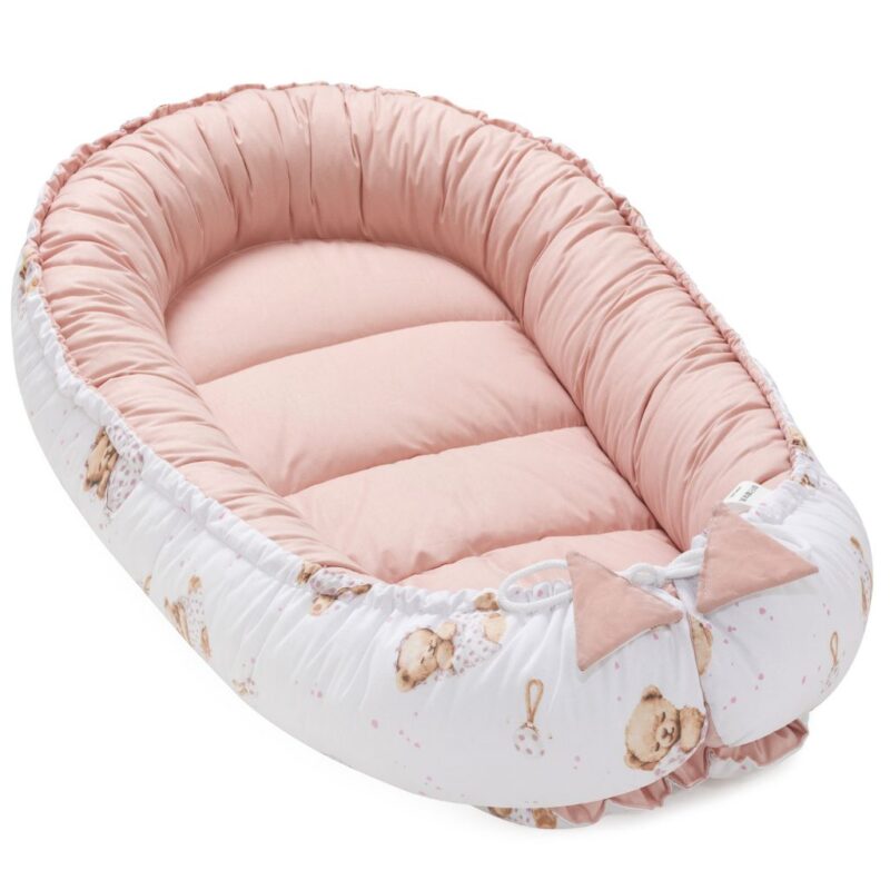 Babafészek - White Sleeping Teddy Bear - pamut - Image 2