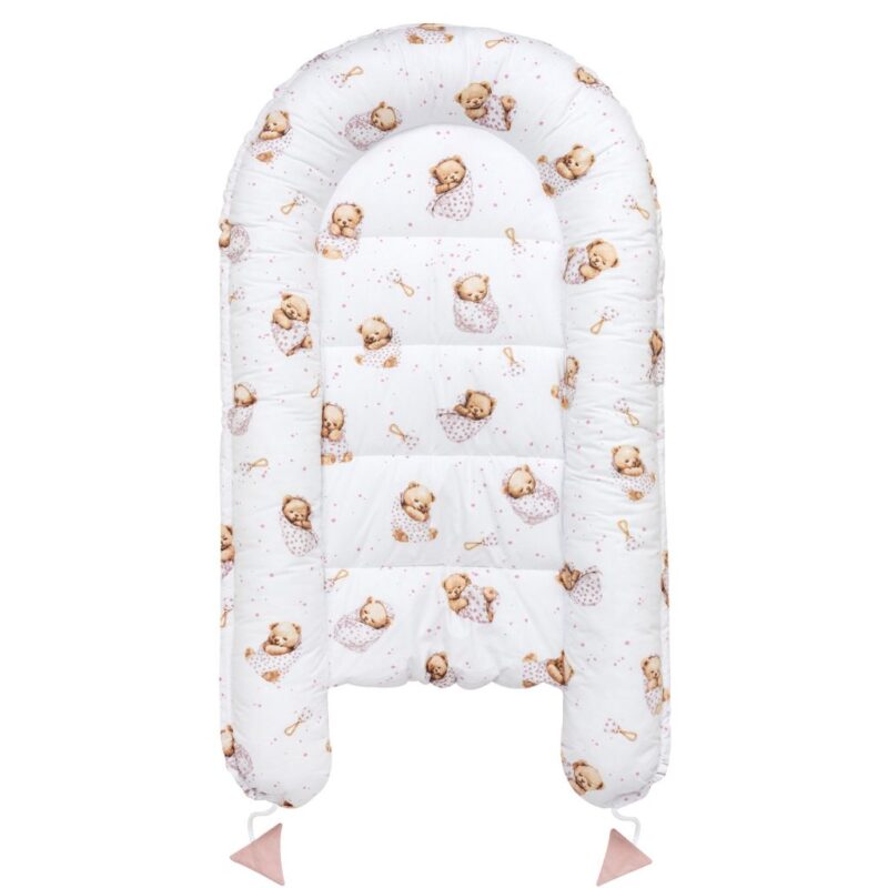 Babafészek - White Sleeping Teddy Bear - pamut - Image 4