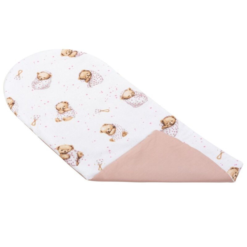 Matrac babafészekhez - White Sleeping Teddy Bear - pamut