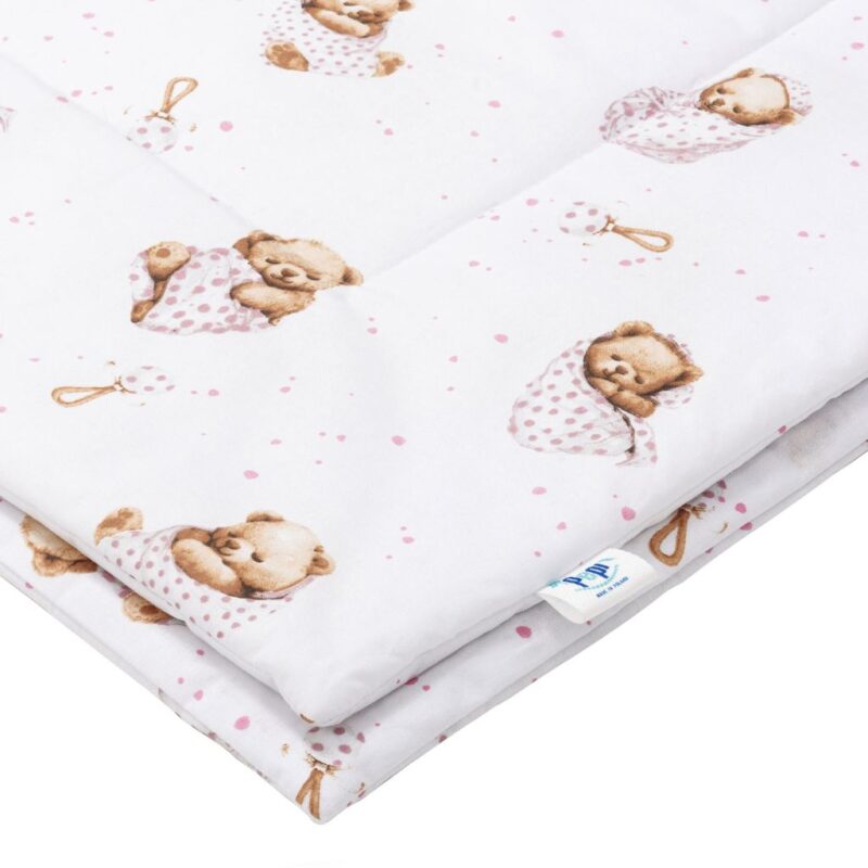 Óvodai szett - White Sleeping Teddy Bear - pamut - Image 2