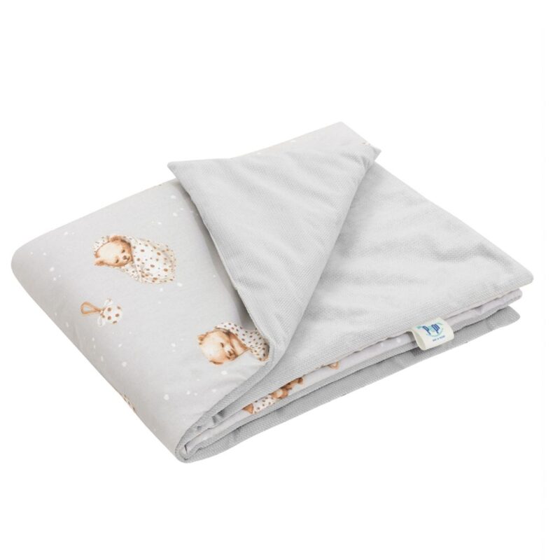 Paplan 55×75 - Sleeping Teddy Bear - pamut/velvet