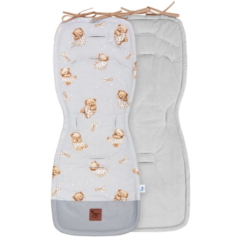Babakocsi betét - Sleeping Teddy Bear - pamut/velvet