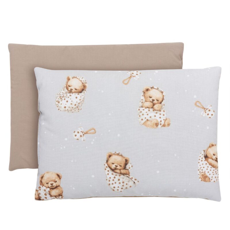 Lapos párna 30×40 - Sleeping Teddy Bear - pamut