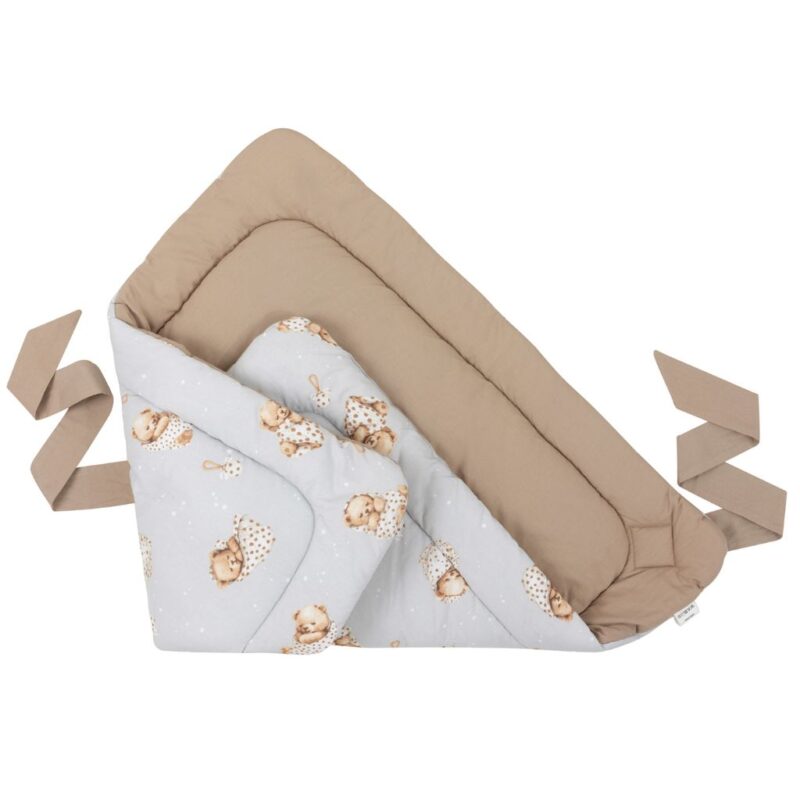 Baba szett 6 az 1-ben - Sleeping Teddy Bear cappucino - pamut - Image 9