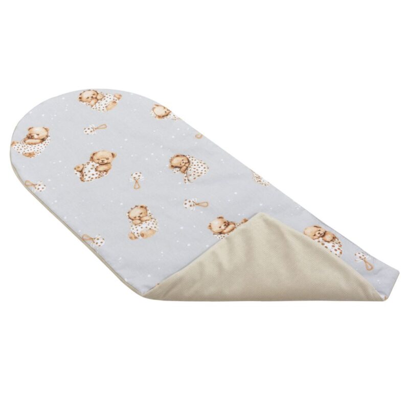 Matrac babafészekhez - Sleeping Teddy Bear cappucino - pamut/velvet